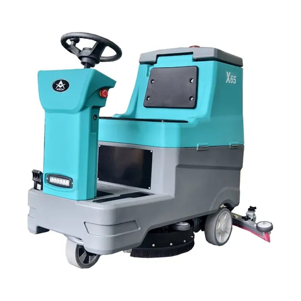 MRCH X65 ride-on scrubber on white background